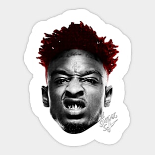 21 Savage Big Face Sticker